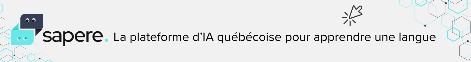 Sapere plateforme IA pour apprendre une langue