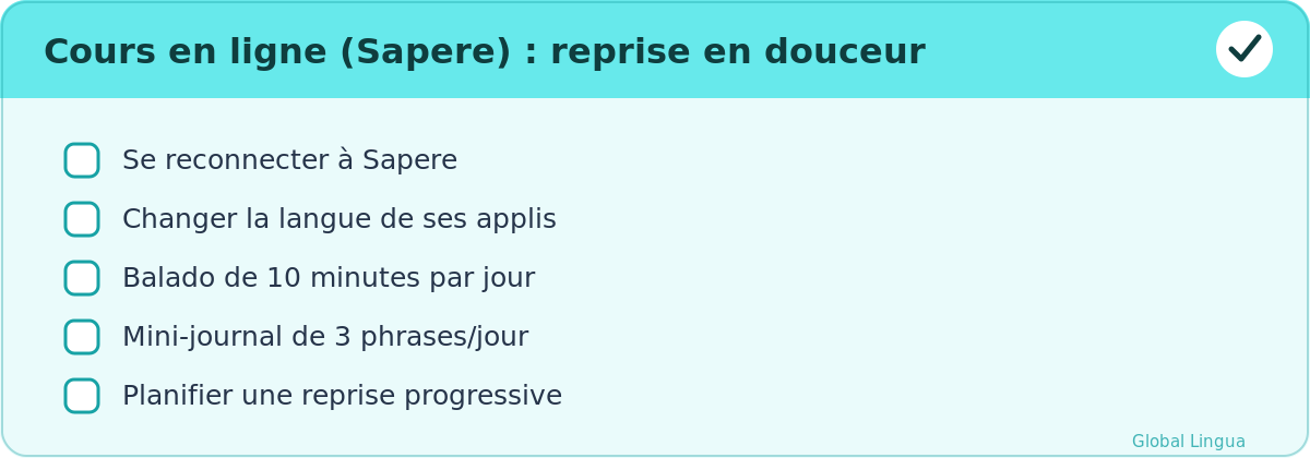 to do cours en ligne et Sapere